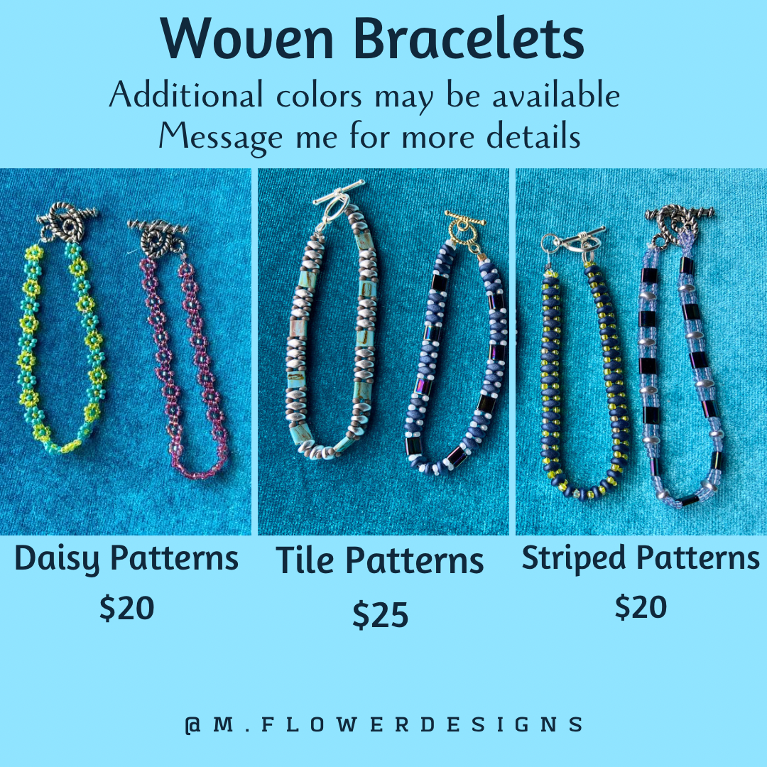 Woven Seed Bead Bracelets