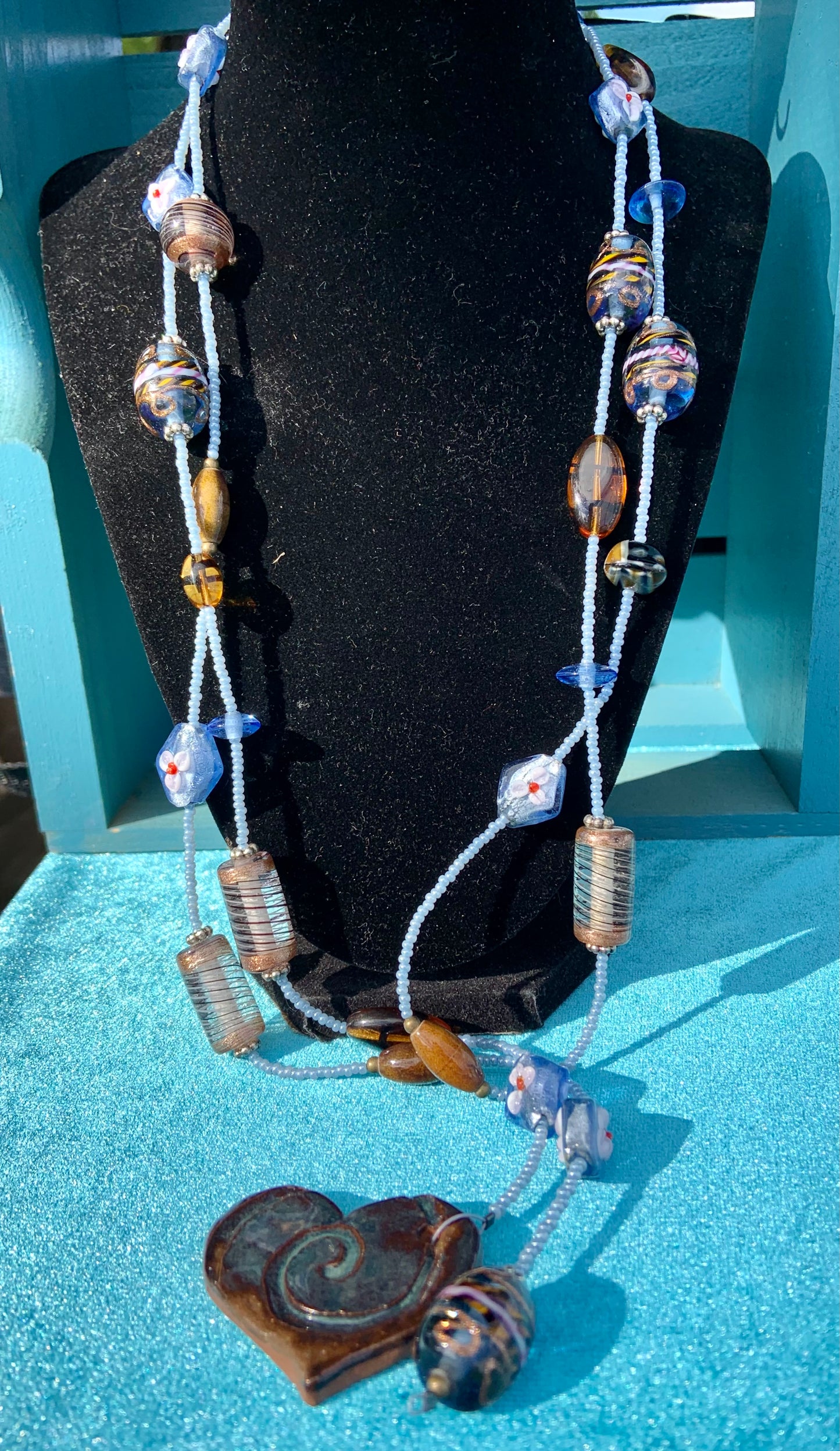 Ceramic Heart Convertible Necklace
