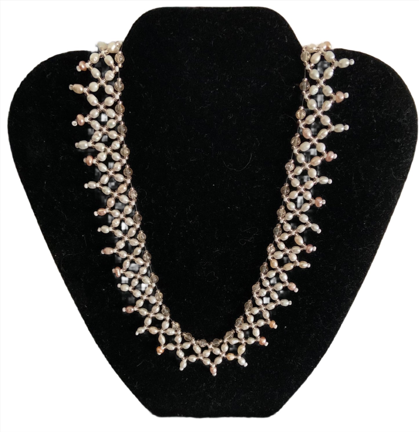 Pearl Beaded Collar Necklace